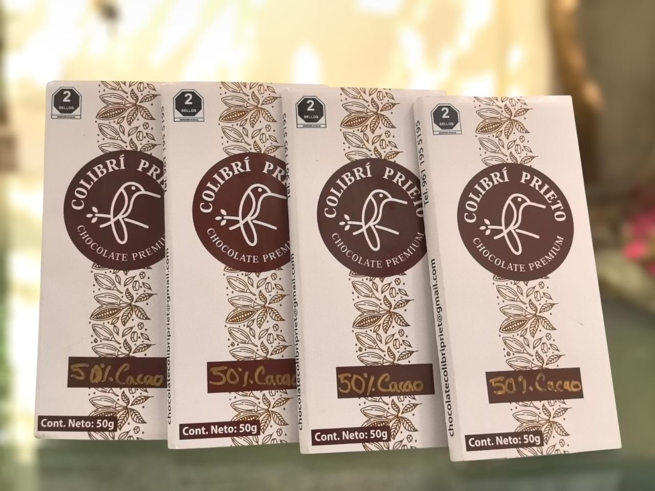 Tableta de Chocolate 50% cacao (50g)