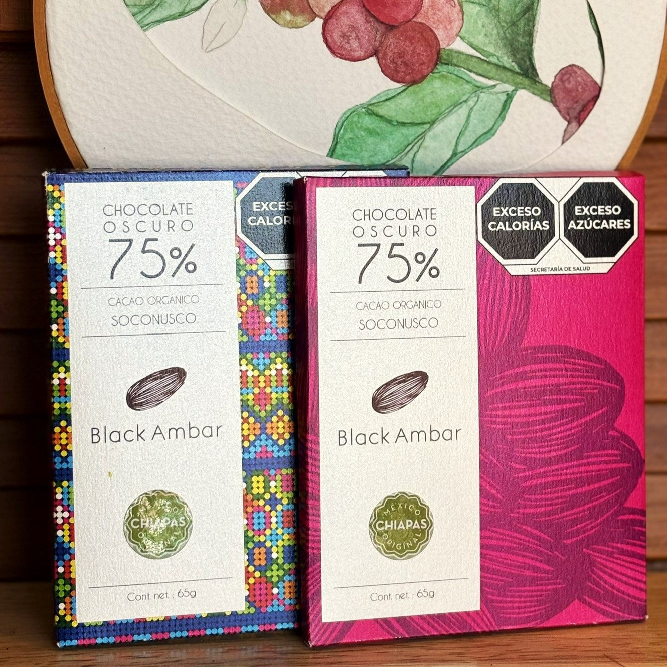 Tableta de chocolate amargo 75% cacao